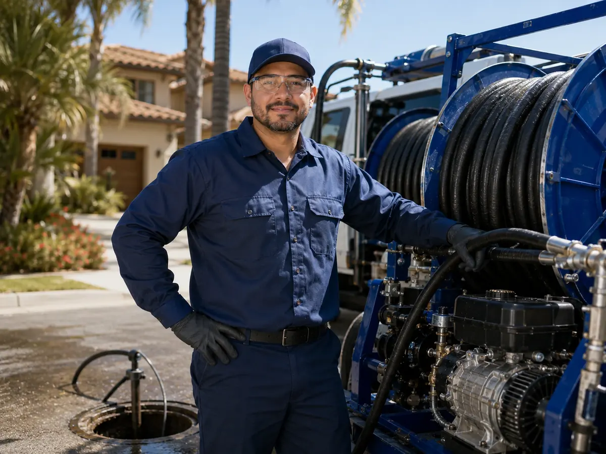 Hydro jet sewer cleaning in Blue Jay