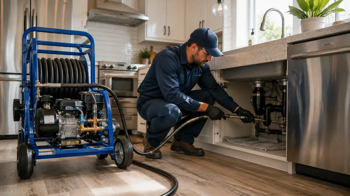 Kitchen Drain Hydro Jetting in Blue Jay