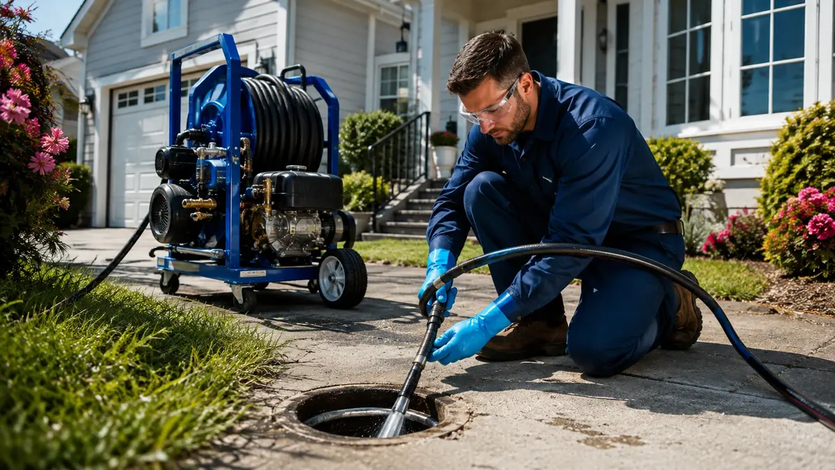 Residential Hydro Jet Drain Cleaning in Blue Jay