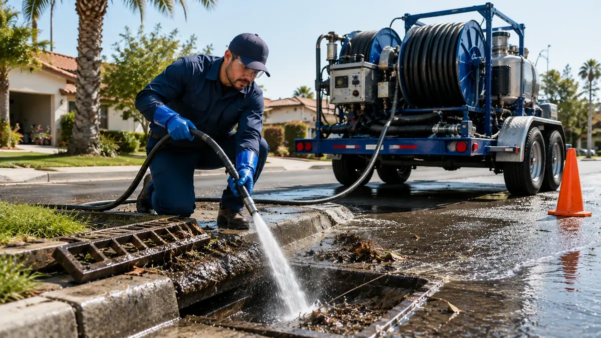 Storm Drain Hydro Jet Cleaning in Blue Jay